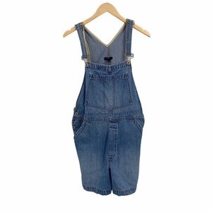 GAP light wash denim overall shorts size L